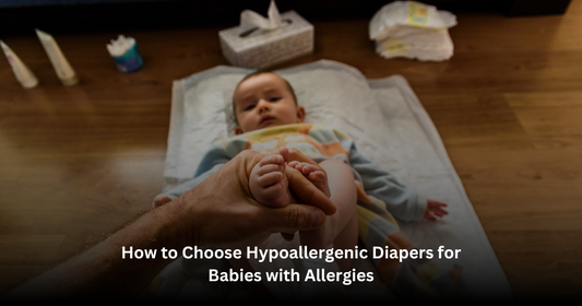 Baby with Diaper tips to avoid allergies