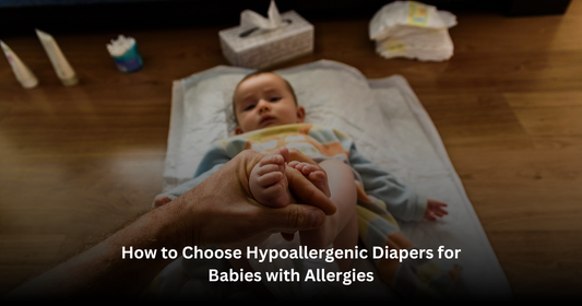 Baby with Diaper tips to avoid allergies 