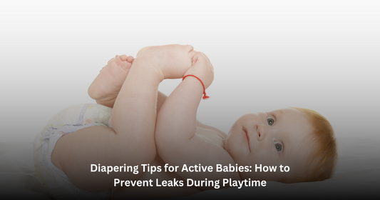 Baby with the Diapers and tips to prevent leakage