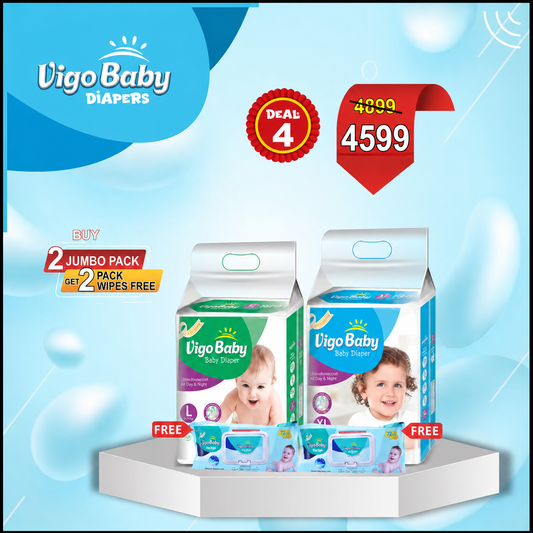 Buy 2 Jumbo Packs - Get 2 Packs of Wipes Free