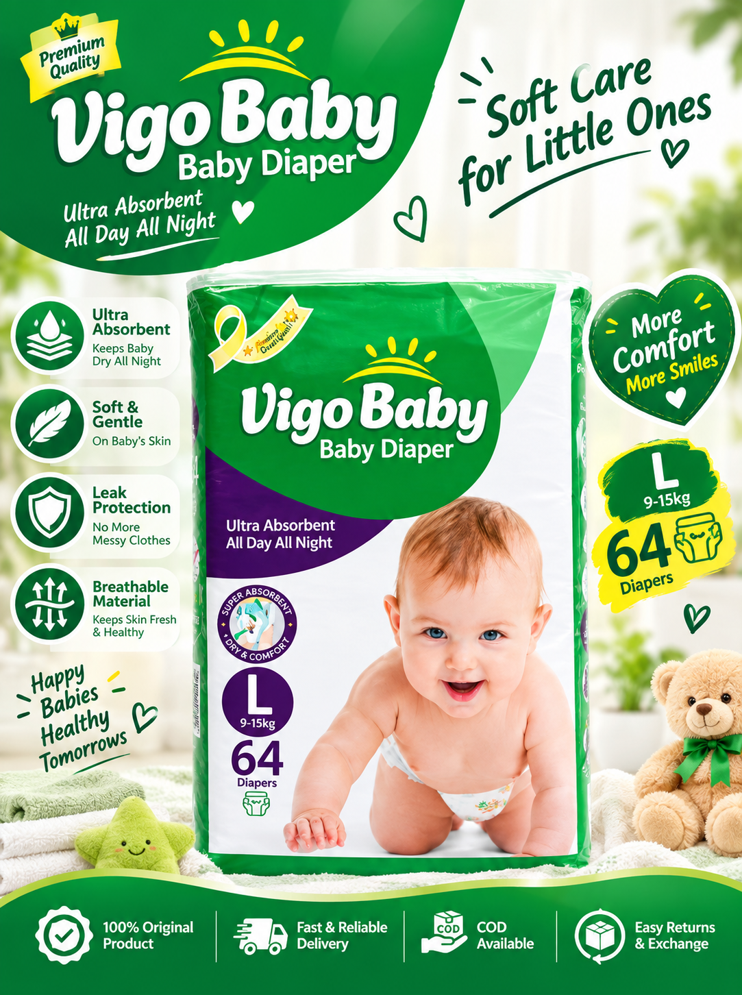 Jumbo Pack Large 64 pcs